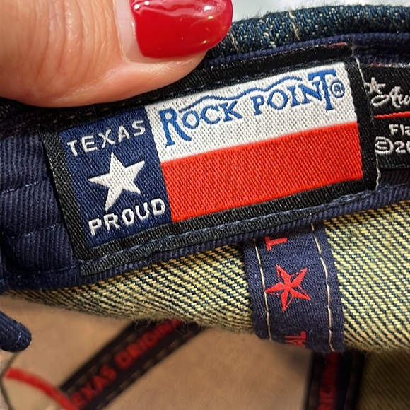 Don’t Mess With Texas new blue DENIM JEAN HAT Billed Cap Adjustable  WHITE BLUE - Picture 9 of 12